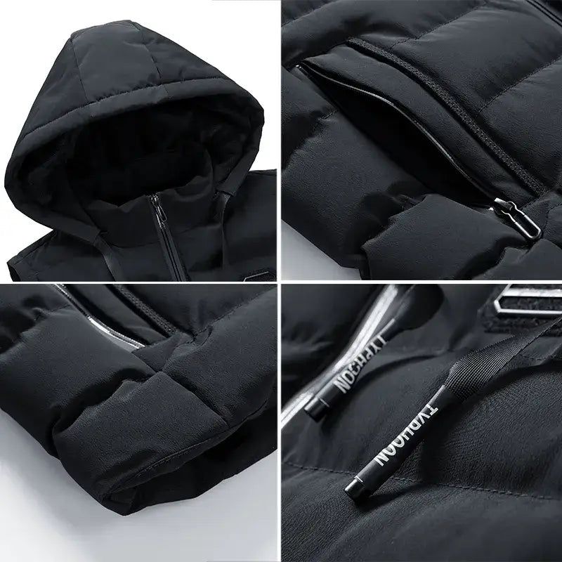 Typhoon jacket with hood for men
