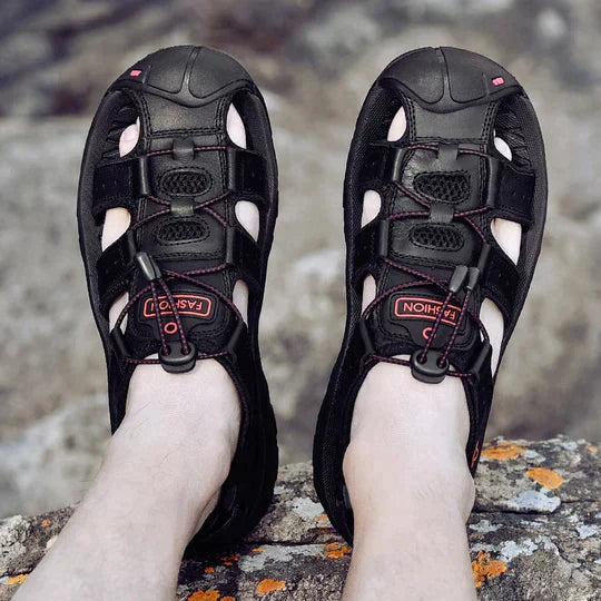 Unisex Sandals with Adjustable Fit and Structured Sole