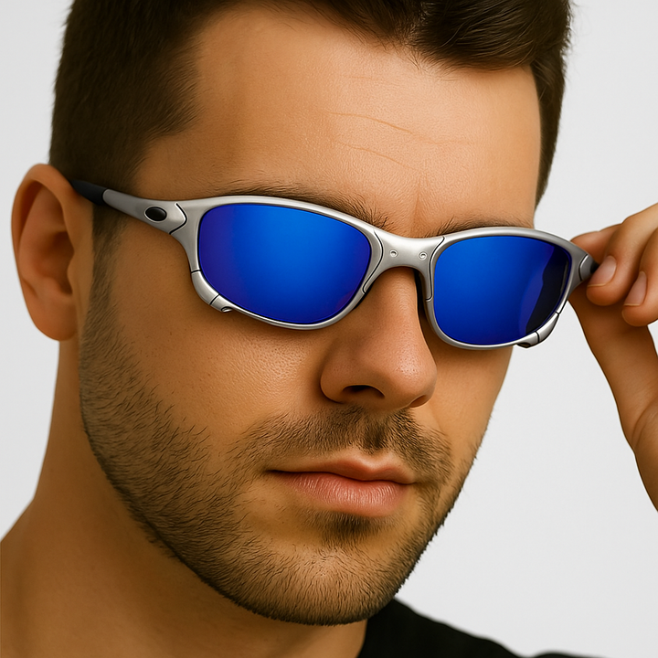 Wraparound Sunglasses Men – Curved Mirrored Lens