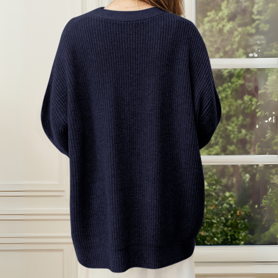 V-Neck Knit Cardigan for Women