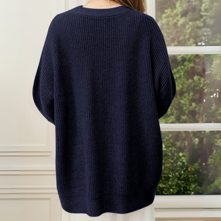 V-Neck Knit Cardigan for Women