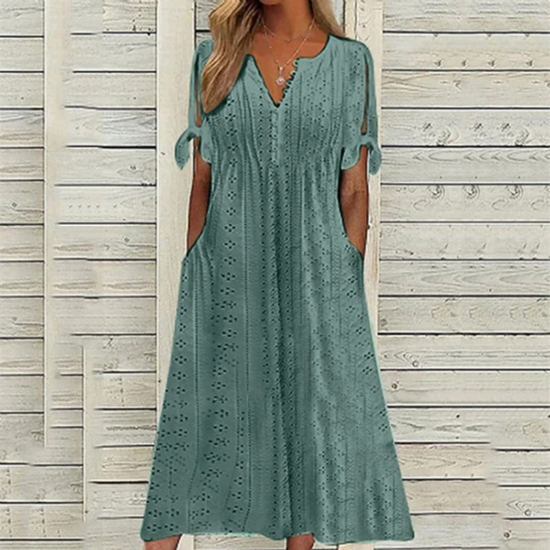 V-Neck Summer Dress for Women