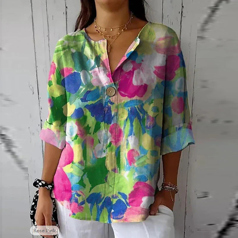 Kalessa | Cotton Linen Blouse