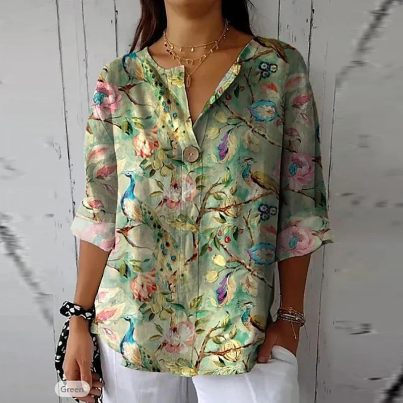 Kalessa | Cotton Linen Blouse