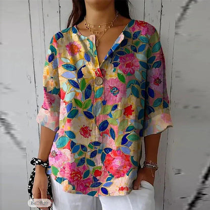 Kalessa | Cotton Linen Blouse