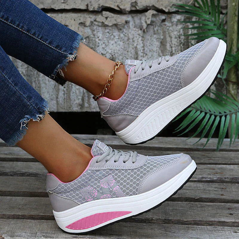 Wedge Shoes with Laces