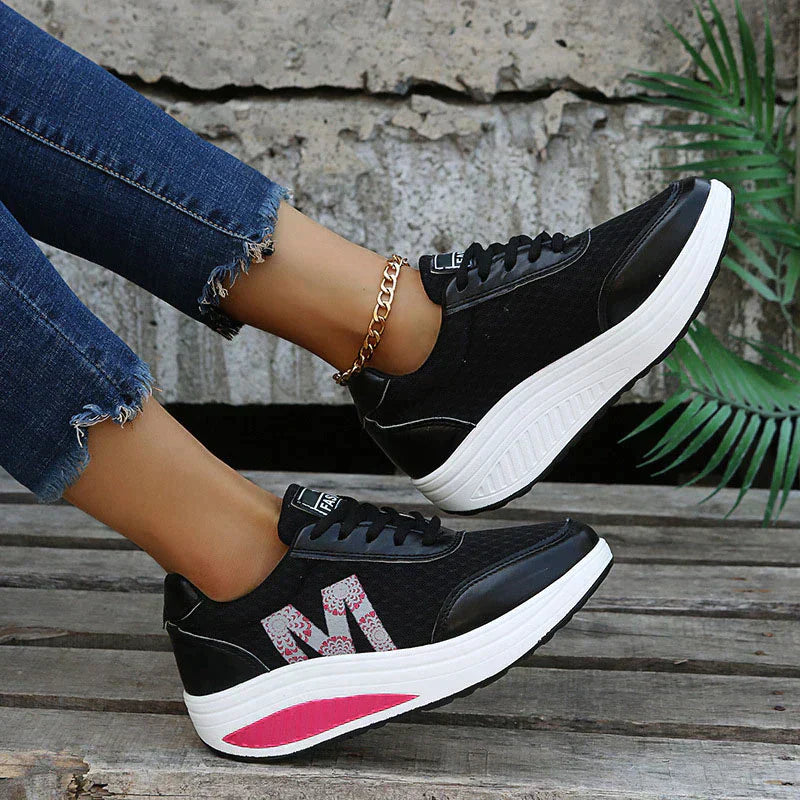 Wedge Shoes with Laces