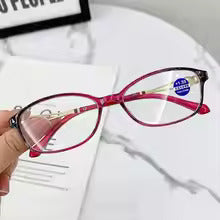 Women's Fashion Lightweight Metal Reading Glasses Against Blue Light