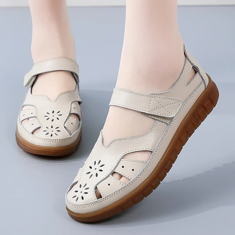 Women's Sandals With A Textured Surface For Summer