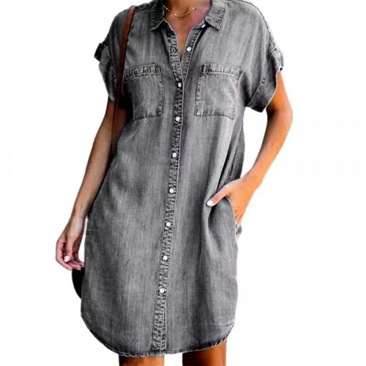 Women's Stylish Denim Dress for Casual Wear
