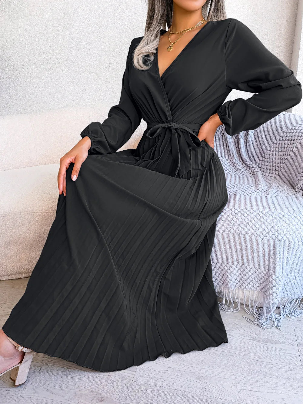 Wrap Midi Dress Women