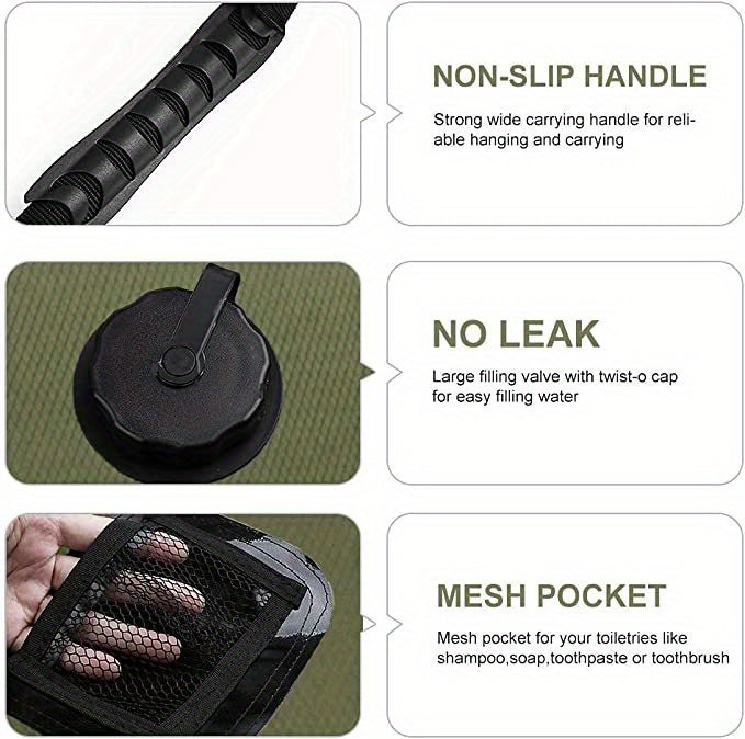 Shobag | 20L Solar Heated Camping Shower Bag