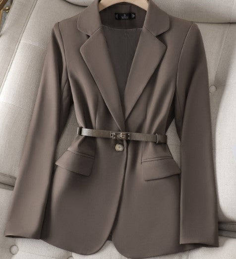 Wondera | Ladies Blazer - Long, Stylish With Belt