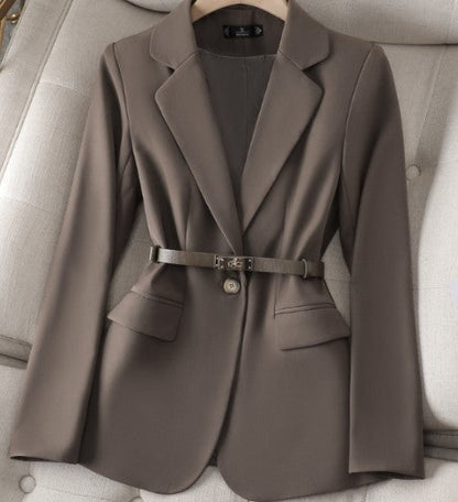 Wondera | Ladies Blazer - Long, Stylish With Belt