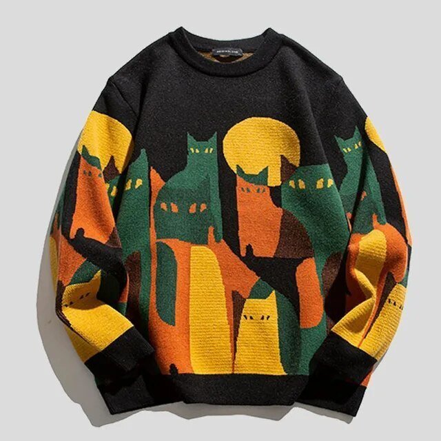 Maxiva | Unisex Cat Sweater