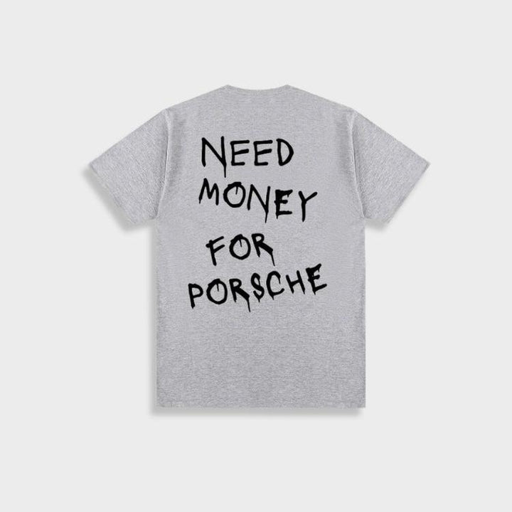 Vintage 'Need Money For Porsche' T-Shirt For Men
