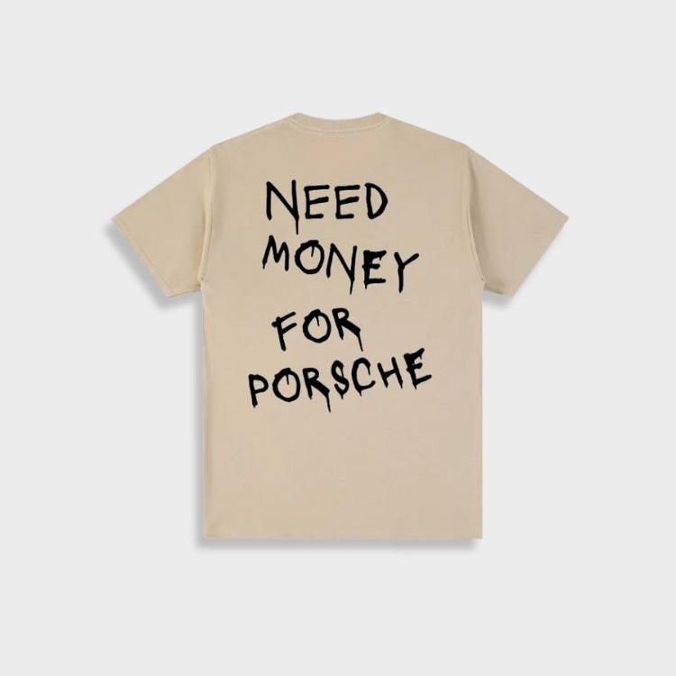 Vintage 'Need Money For Porsche' T-Shirt For Men