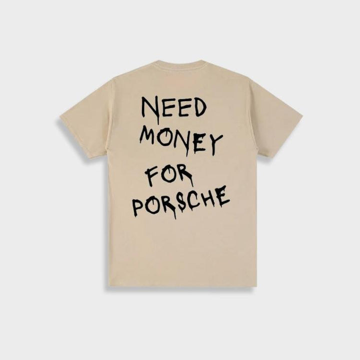 Vintage 'Need Money For Porsche' T-Shirt For Men