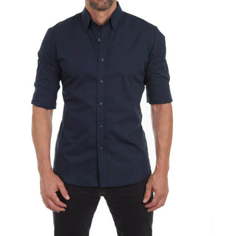 Long-Sleeved Shirt Men | Slim-Fit Blouse