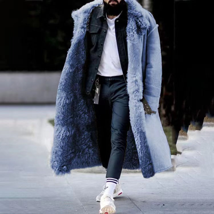 Winterziu | Men's Winter Coat Warm Lined With Fur Hood