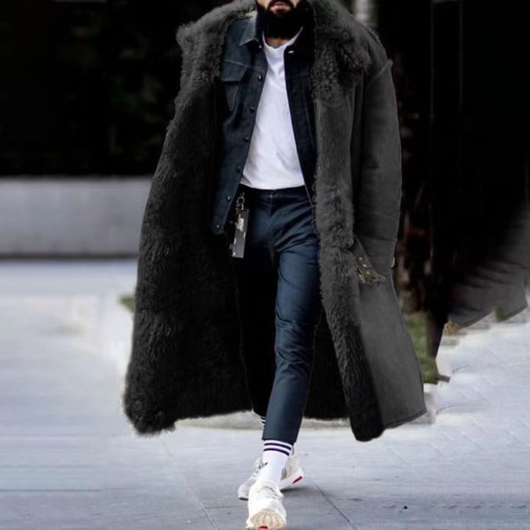 Winterziu | Men's Winter Coat Warm Lined With Fur Hood