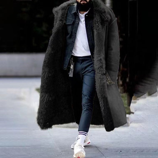 Winterziu | Men's Winter Coat Warm Lined With Fur Hood