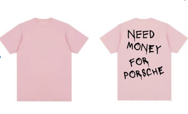 Vintage 'Need Money For Porsche' T-Shirt For Men